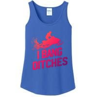 Snowmobile Gift I Bang Ditches Snowmobiling Gift Ladies Essential Tank