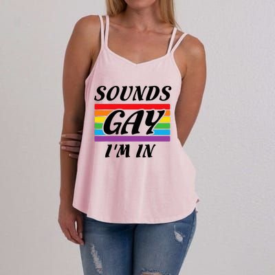 Sounds G.A.Y I Am Here Lgbt Women's Strappy Tank