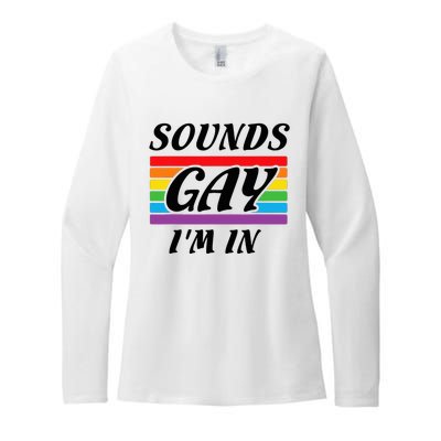 Sounds G.A.Y I Am Here Lgbt Womens CVC Long Sleeve Shirt