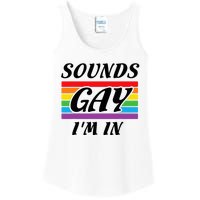 Sounds G.A.Y I Am Here Lgbt Ladies Essential Tank