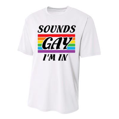 Sounds G.A.Y I Am Here Lgbt Performance Sprint T-Shirt