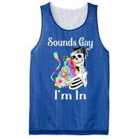 Sounds Gay Im In Funny Lgbt Pride Ally Gothic Rainbow Cat Meaningful Gift Mesh Reversible Basketball Jersey Tank