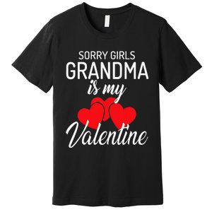 Sorry Grandma Is My Valentine Valentines Day Premium T-Shirt