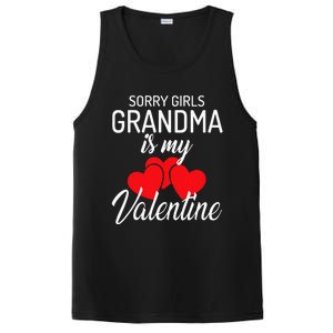 Sorry Grandma Is My Valentine Valentines Day PosiCharge Competitor Tank