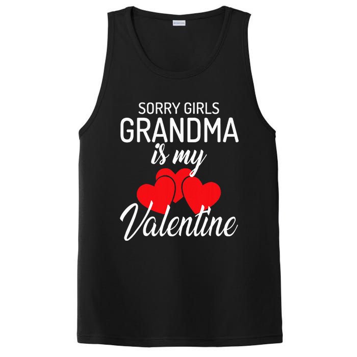 Sorry Grandma Is My Valentine Valentines Day PosiCharge Competitor Tank