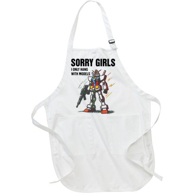 Sorry Girl I Only Hang With Models Full-Length Apron With Pockets