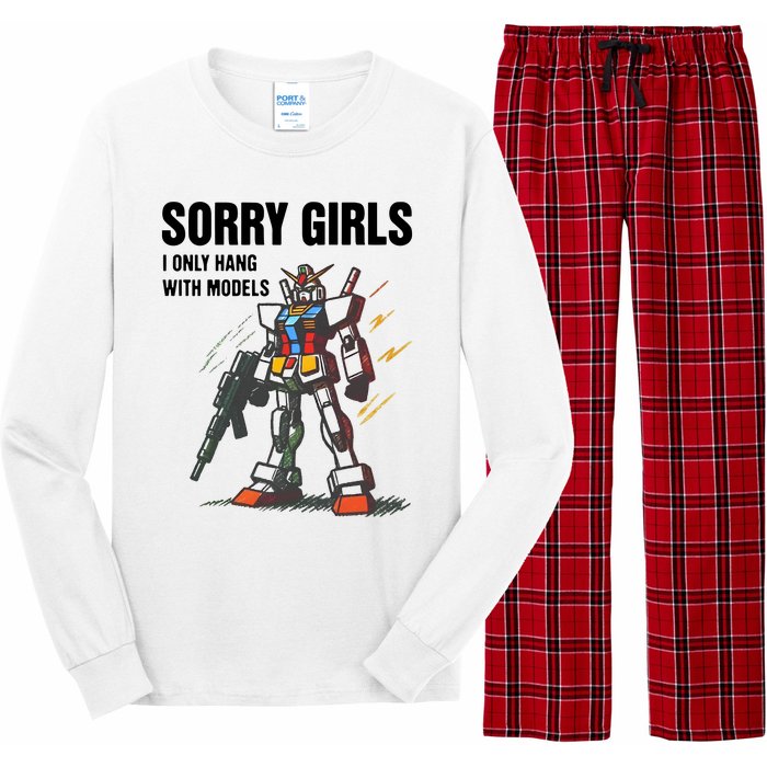 Sorry Girl I Only Hang With Models Long Sleeve Pajama Set