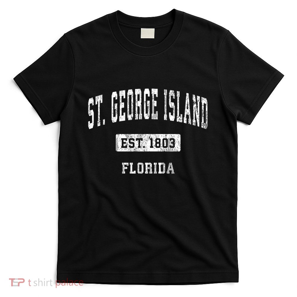 St. George Island Florida Fl Vintage Sports Established T-Shirt