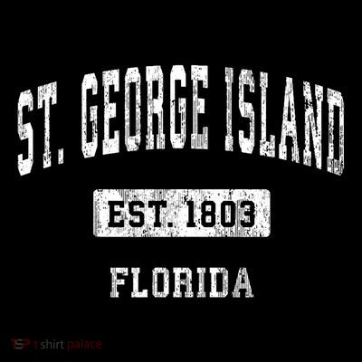 St. George Island Florida Fl Vintage Sports Established T-Shirt