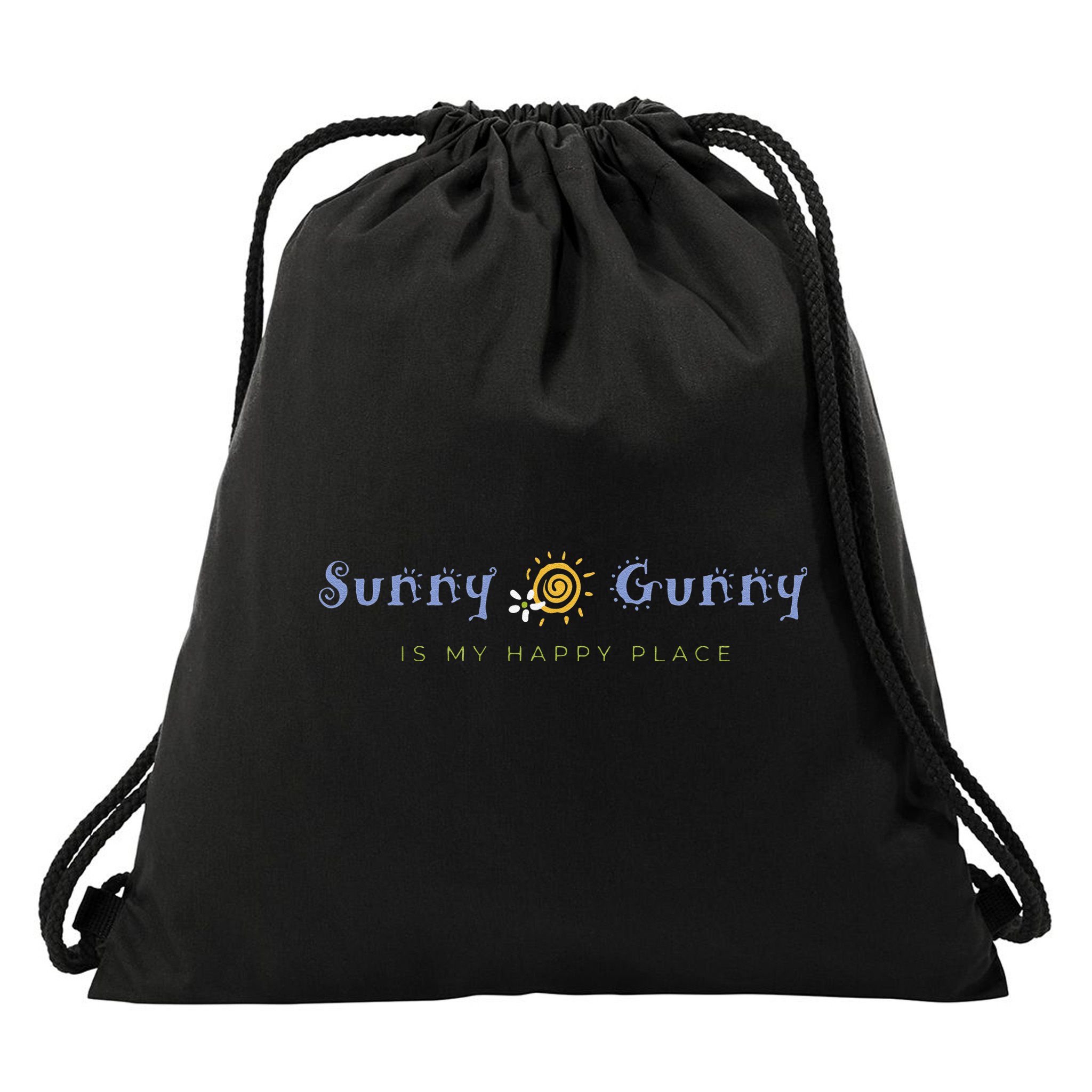 Sunny Gunny Is My Happy Place Colorado Gifts Drawstring Bag