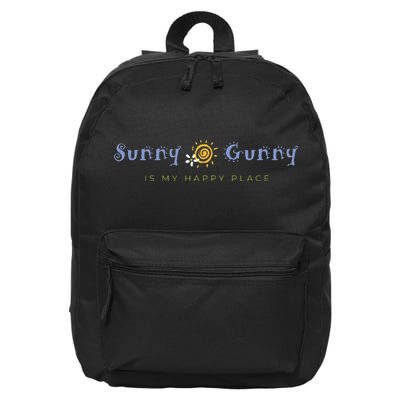Sunny Gunny Is My Happy Place Colorado Gifts 16 in Basic Backpack