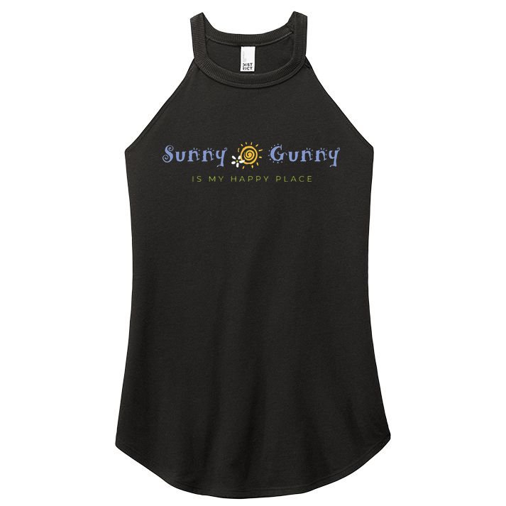 Sunny Gunny Is My Happy Place Colorado Gifts Women's Perfect Tri Rocker Tank