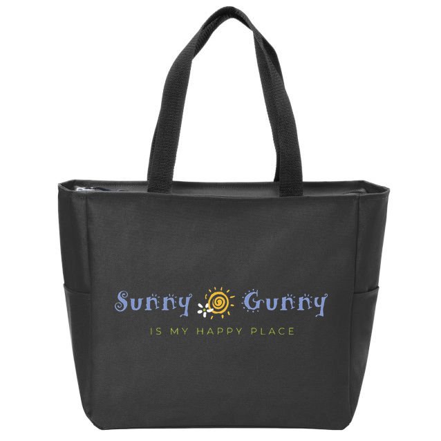 Sunny Gunny Is My Happy Place Colorado Gifts Zip Tote Bag