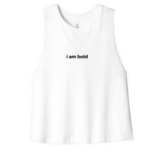 Selena Gomez I Am Bold Women's Racerback Cropped Tank