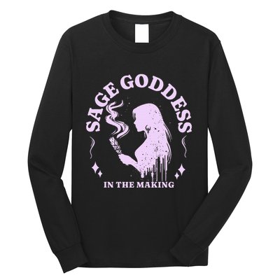Sage Goddess In The Making Spiritual Energy Holistic Vibes Long Sleeve Shirt