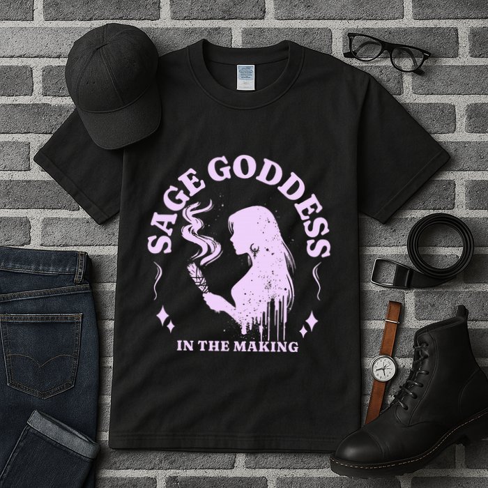 Sage Goddess In The Making Spiritual Energy Holistic Vibes Tall T-Shirt