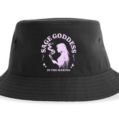 Sage Goddess In The Making Spiritual Energy Holistic Vibes Sustainable Bucket Hat