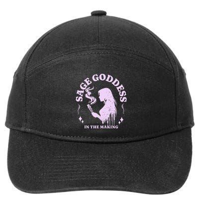 Sage Goddess In The Making Spiritual Energy Holistic Vibes 7-Panel Snapback Hat
