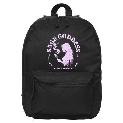 Sage Goddess In The Making Spiritual Energy Holistic Vibes 16 in Basic Backpack