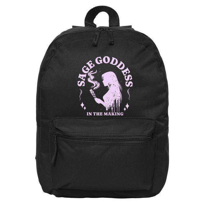 Sage Goddess In The Making Spiritual Energy Holistic Vibes 16 in Basic Backpack