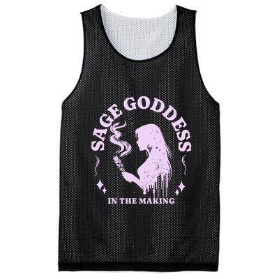 Sage Goddess In The Making Spiritual Energy Holistic Vibes Mesh Reversible Basketball Jersey Tank