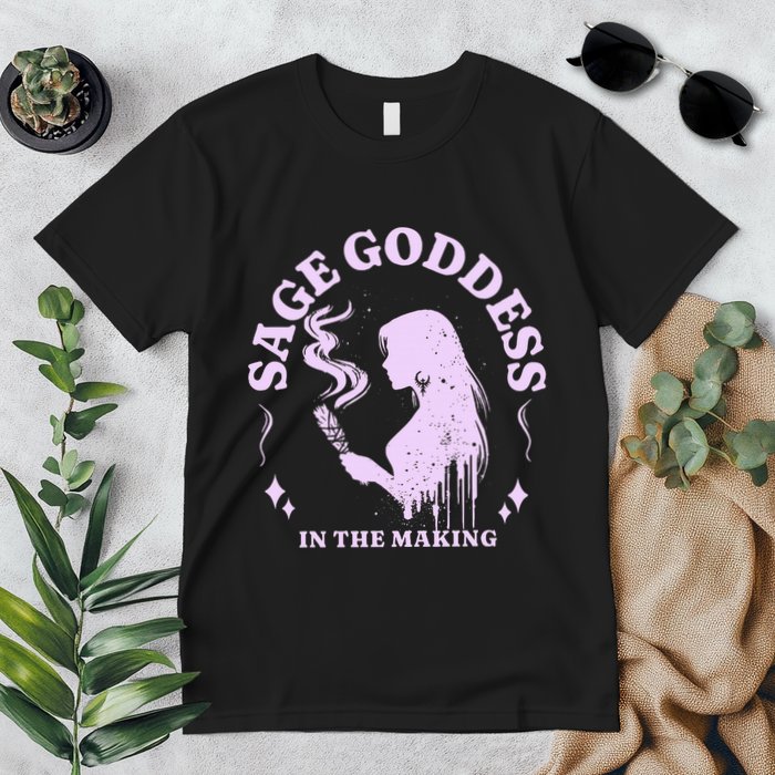 Sage Goddess In The Making Spiritual Energy Holistic Vibes Premium T-Shirt