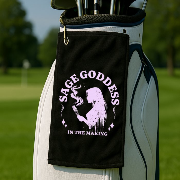 Sage Goddess In The Making Spiritual Energy Holistic Vibes Golf Towel