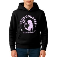 Sage Goddess In The Making Spiritual Energy Holistic Vibes Kids Hoodie