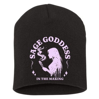 Sage Goddess In The Making Spiritual Energy Holistic Vibes Short Acrylic Beanie
