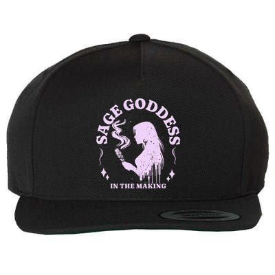 Sage Goddess In The Making Spiritual Energy Holistic Vibes Wool Snapback Cap