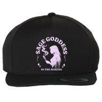 Sage Goddess In The Making Spiritual Energy Holistic Vibes Wool Snapback Cap