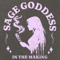 Sage Goddess In The Making Spiritual Energy Holistic Vibes Cotton Canvas Backpack