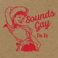 Sounds Gay IM In Retro Lgbt 80s Pride Cotton Canvas Backpack