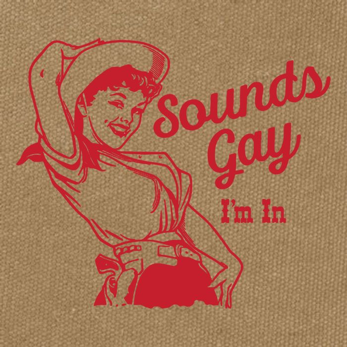 Sounds Gay IM In Retro Lgbt 80s Pride Cotton Canvas Backpack