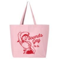 Sounds Gay IM In Retro Lgbt 80s Pride 25L Jumbo Tote
