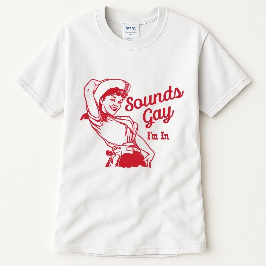 Sounds Gay IM In Retro Lgbt 80s Pride Tall T-Shirt