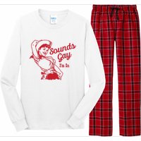 Sounds Gay IM In Retro Lgbt 80s Pride Long Sleeve Pajama Set