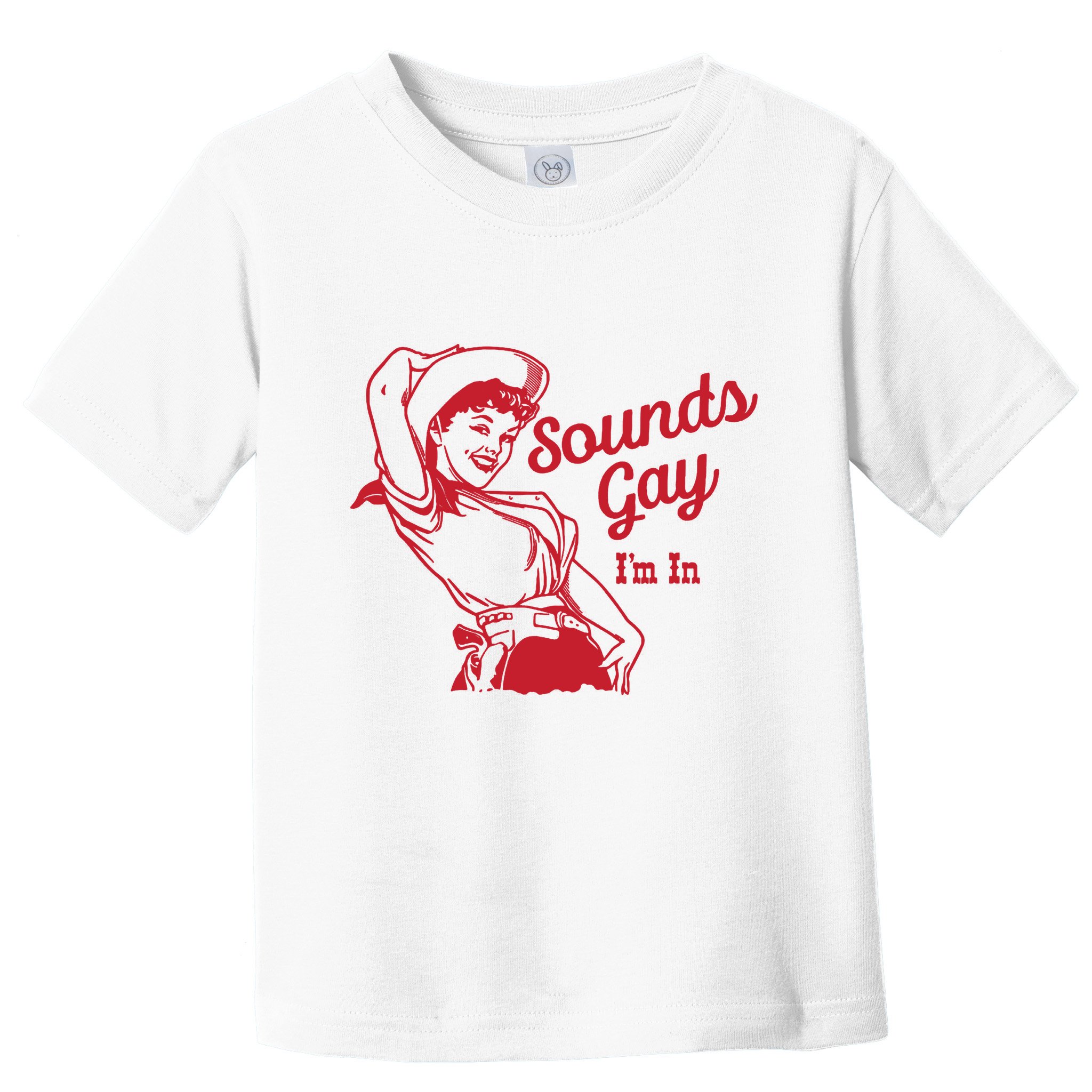 Sounds Gay IM In Retro Lgbt 80s Pride Toddler T-Shirt