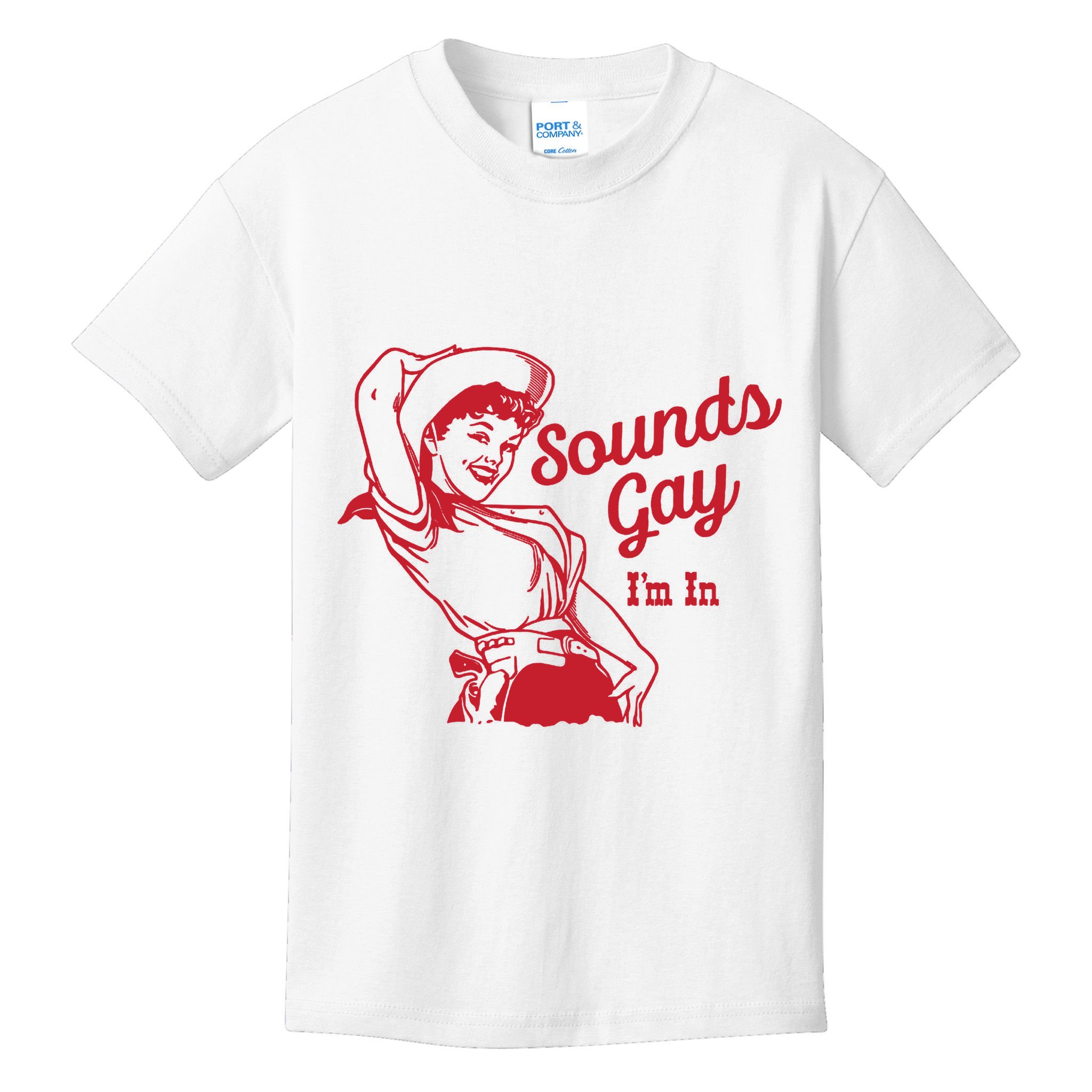 Sounds Gay IM In Retro Lgbt 80s Pride Kids T-Shirt