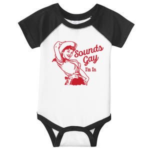 Sounds Gay IM In Retro Lgbt 80s Pride Infant Baby Jersey Bodysuit