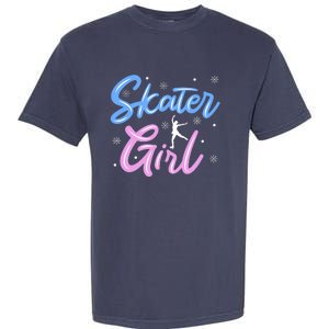 Skater Girl Ice Skating Garment-Dyed Heavyweight T-Shirt