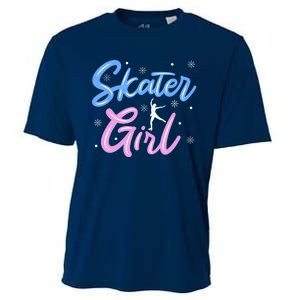 Skater Girl Ice Skating Cooling Performance Crew T-Shirt