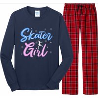 Skater Girl Ice Skating Long Sleeve Pajama Set