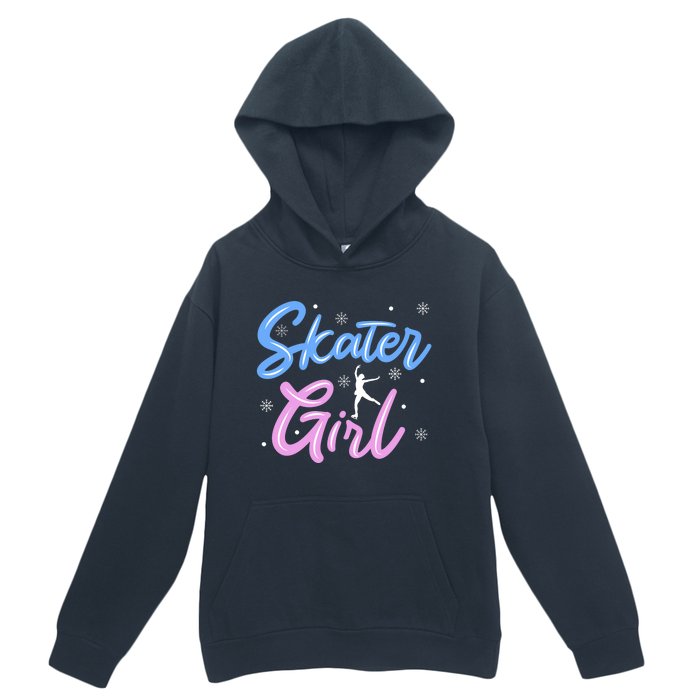 Skater Girl Ice Skating Urban Pullover Hoodie