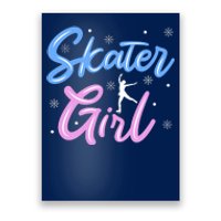 Skater Girl Ice Skating Poster