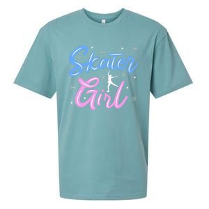 Skater Girl Ice Skating Sueded Cloud Jersey T-Shirt