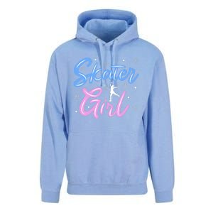 Skater Girl Ice Skating Unisex Surf Hoodie