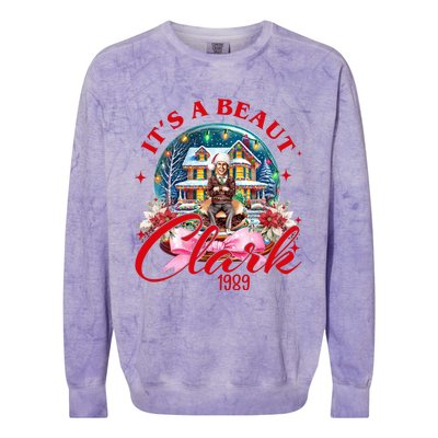 Snow Globe It’S A Beaut Clark 1989 Snow Globe Christmas Clark Griswold Colorblast Crewneck Sweatshirt