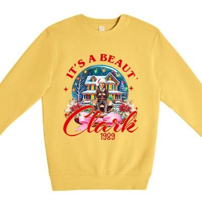 Snow Globe It’S A Beaut Clark 1989 Snow Globe Christmas Clark Griswold Premium Crewneck Sweatshirt