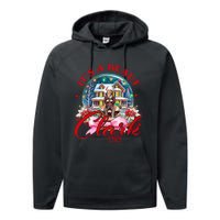 Snow Globe It’S A Beaut Clark 1989 Snow Globe Christmas Clark Griswold Performance Fleece Hoodie